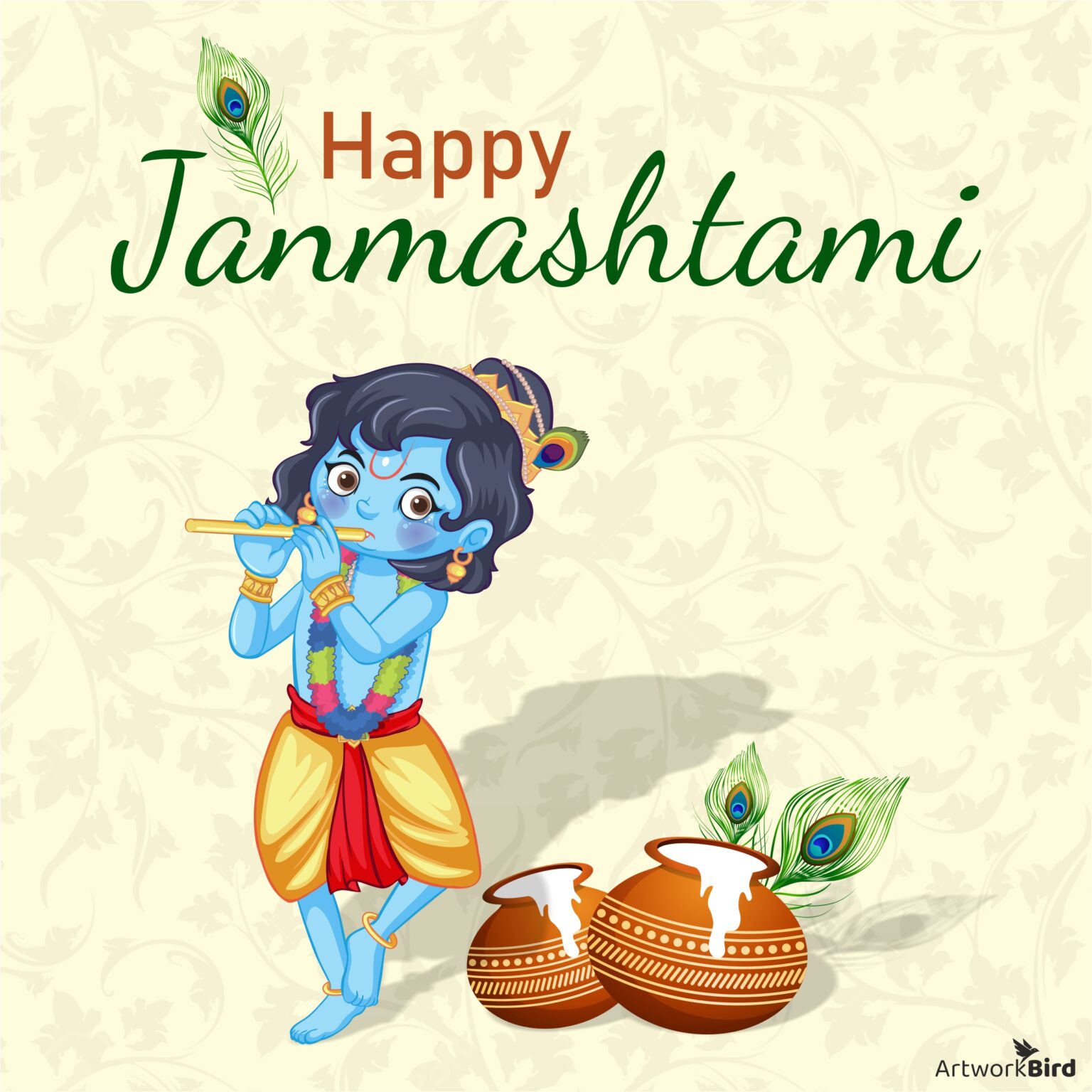 Gokulashtami Greetings - English | Artworkbird