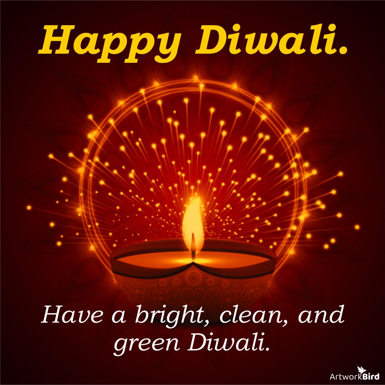 Diwali Greetings - English | Artworkbird