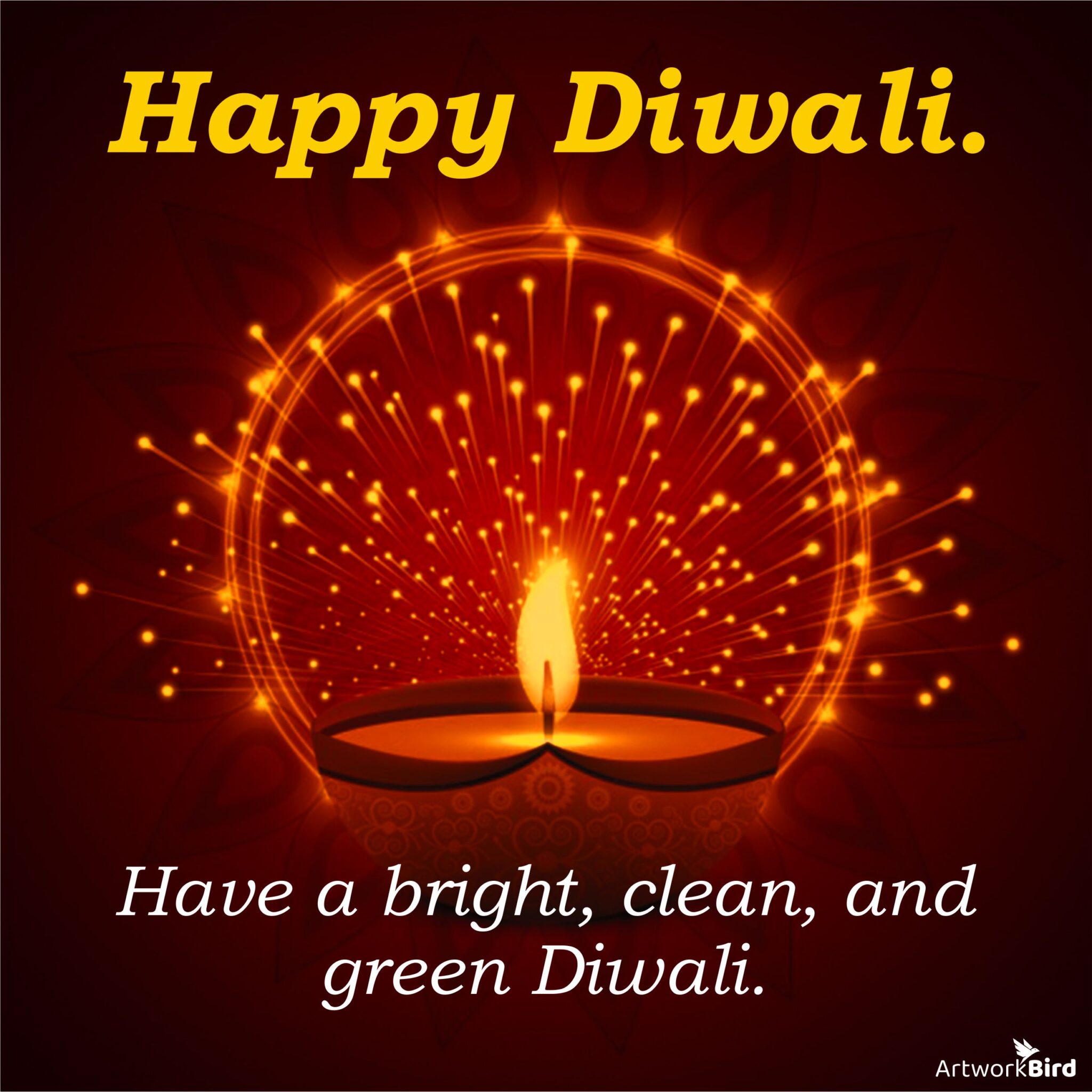 Diwali Greetings - English | Artworkbird